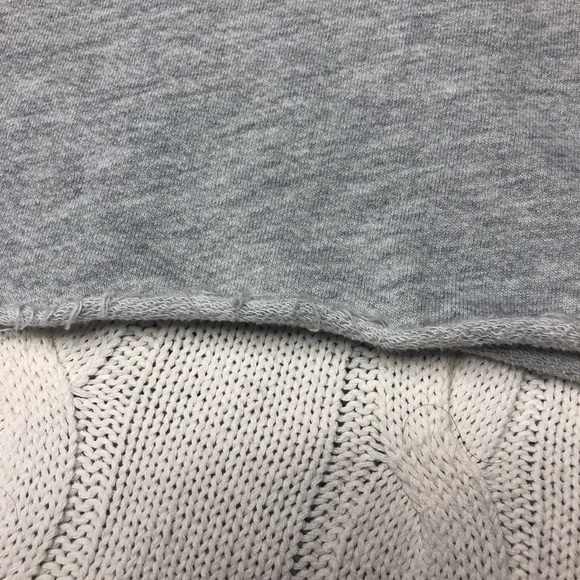 Forever 21 Not For Everyone Grey Cut off Sweater - Picture 4 of 4